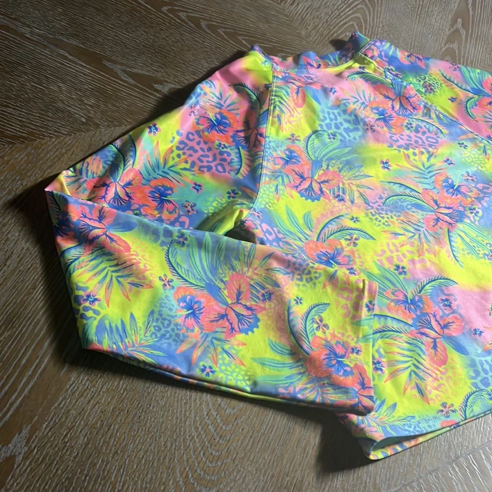 ANGEL BEACH Girl’s Matching Rachguard + Swim Bottom Set 14